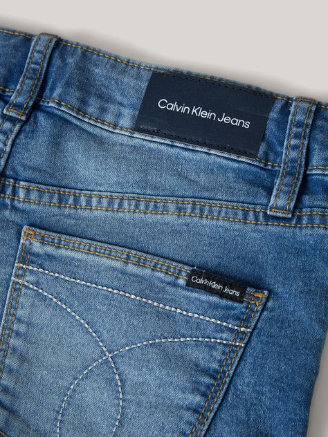 Short Niña Cut-Off Azul Calvin Klein-3