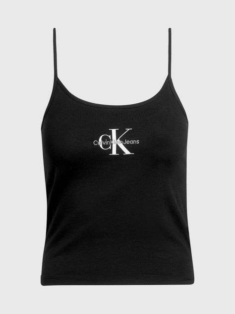 Polera Monologo Strappy Negro Calvin Klein-4