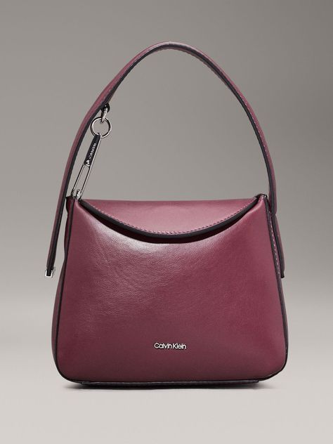 Cartera de Mano Soft Sculpt Burdeo Calvin Klein-0