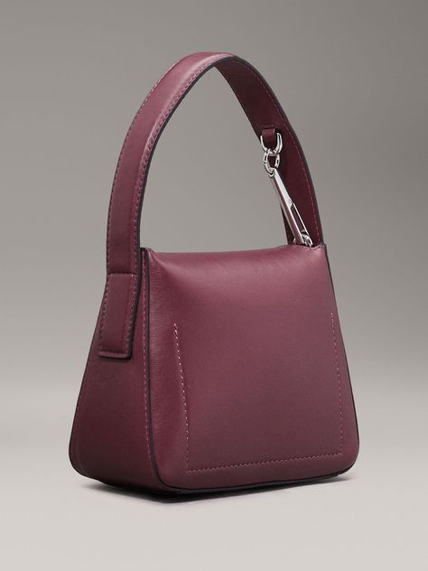 Cartera de Mano Soft Sculpt Burdeo Calvin Klein-4