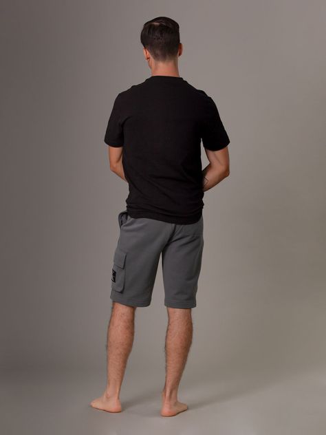 Short Monologo Badge Gris Calvin Klein-2