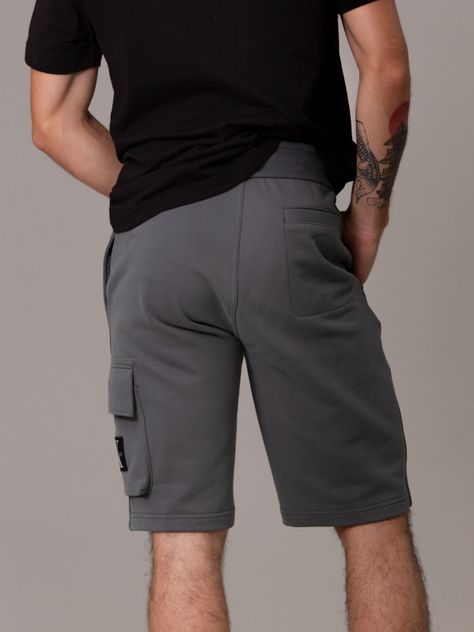 Short Monologo Badge Gris Calvin Klein-3