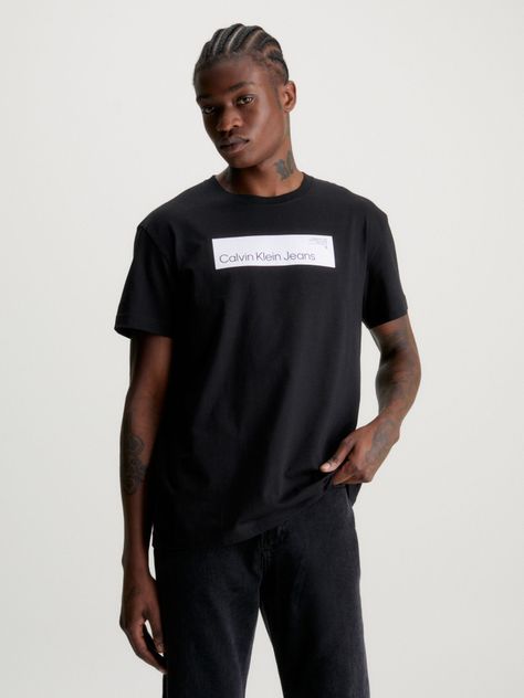 Polera Hyper Real Box Logo Negro Calvin Klein-0