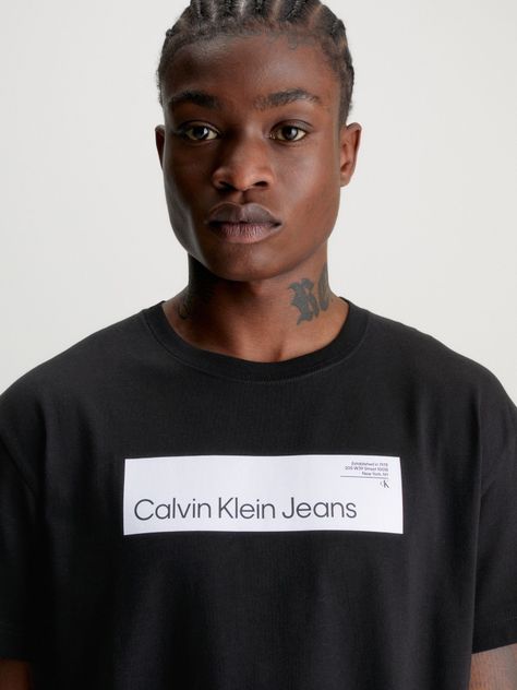 Polera Hyper Real Box Logo Negro Calvin Klein-3