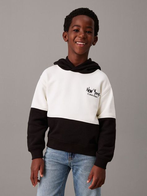 Polerón Niño Brushed Fleece Multicolor Calvin Klein-0