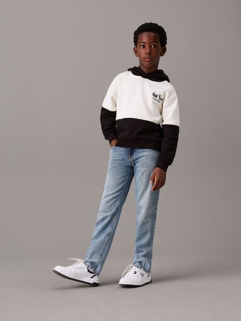 Polerón Niño Brushed Fleece Multicolor Calvin Klein-1