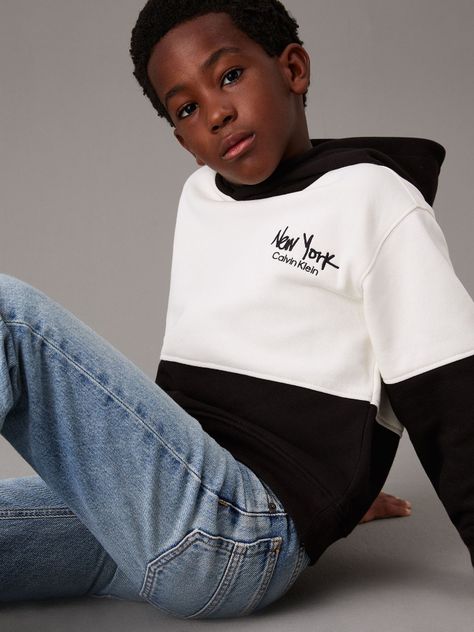 Polerón Niño Brushed Fleece Multicolor Calvin Klein-3