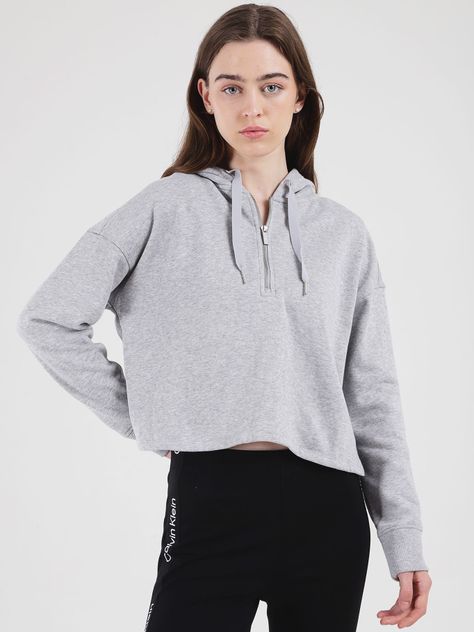 Hoodie Pullover Gris Calvin Klein-0