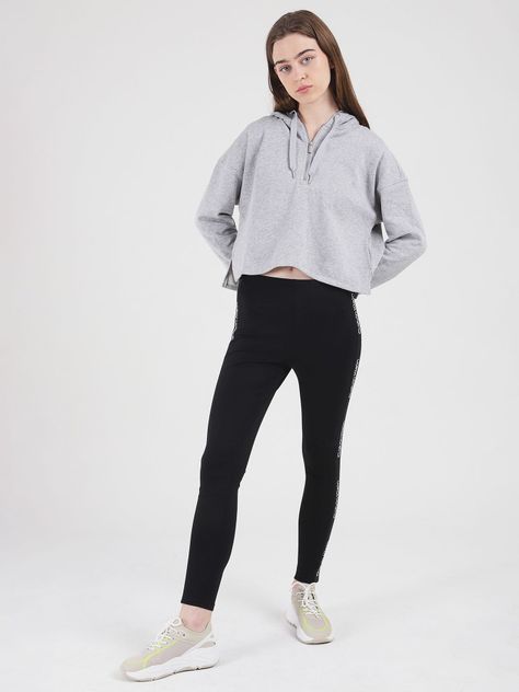 Hoodie Pullover Gris Calvin Klein-2