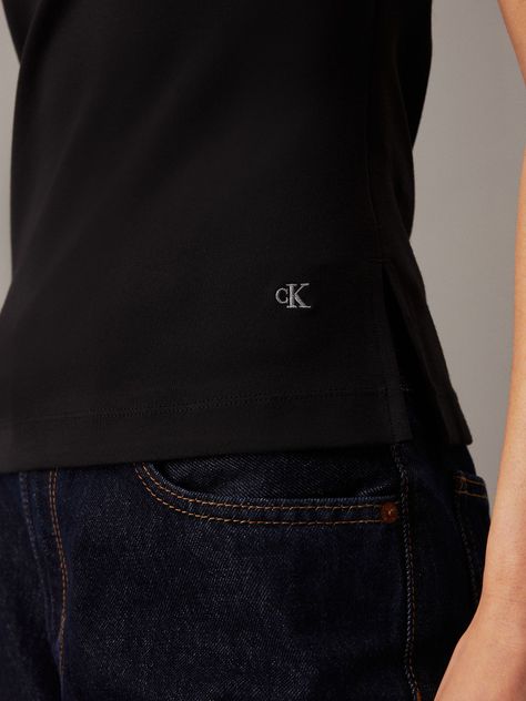 Polera Sculpted Milano Negro Calvin Klein-3