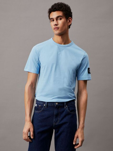 Polera Hombre-Regular Azul Calvin Klein-0