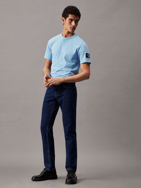 Polera Hombre-Regular Azul Calvin Klein-1