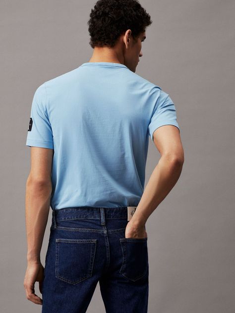Polera Hombre-Regular Azul Calvin Klein-2