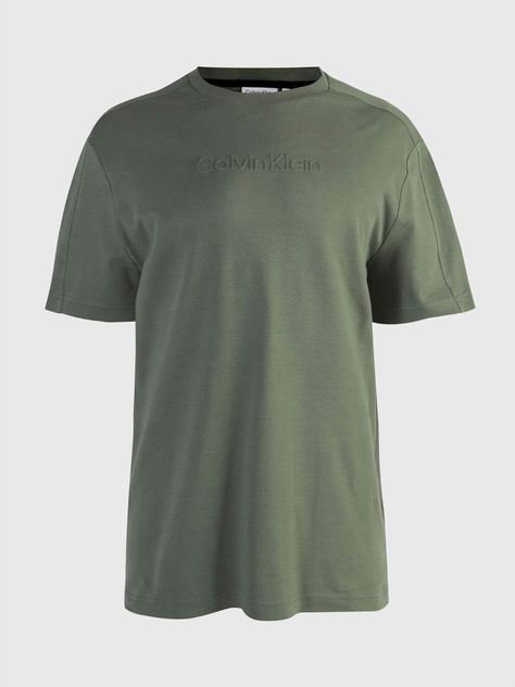 Polera Embossed Comfort Verde Calvin Klein-4