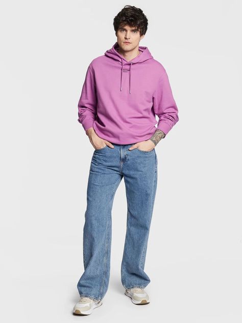 Sudadera holgada con capucha Violeta Calvin Klein-1