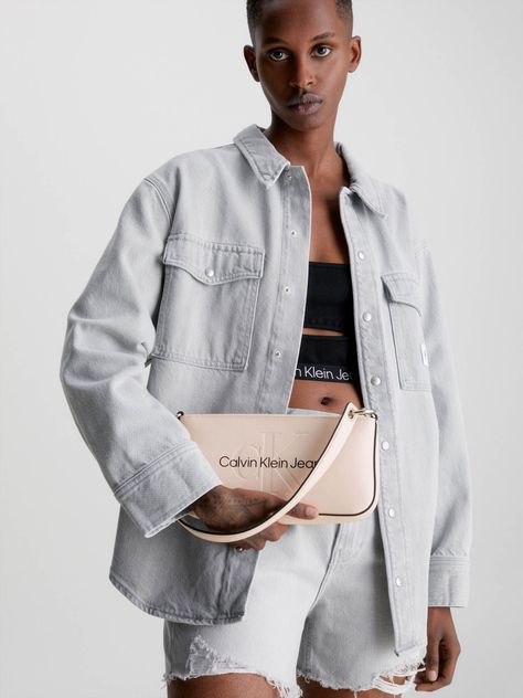 Bolso de hombro Rosado Calvin Klein-3