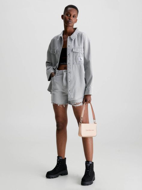 Bolso de hombro Rosado Calvin Klein-1