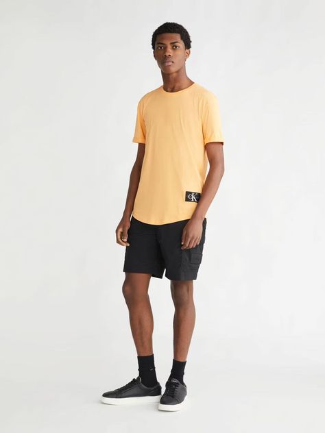 Polera Badge Round Naranja Calvin Klein-1