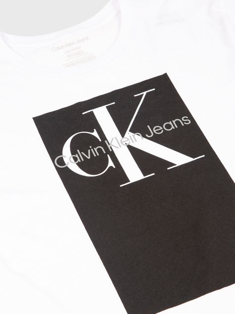 Polera Niño Square Blanco Calvin Klein-2