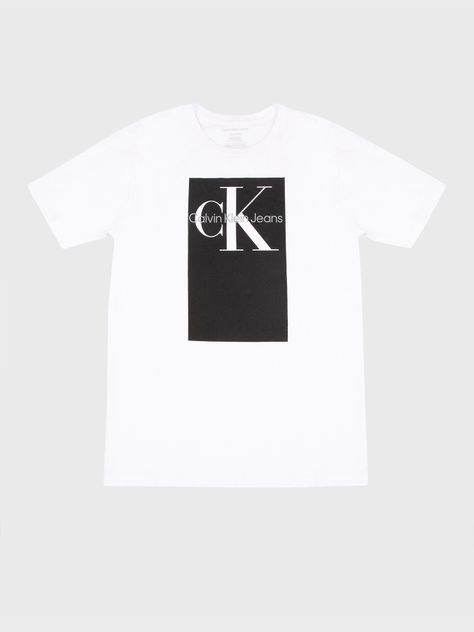Polera Niño Square Blanco Calvin Klein-0