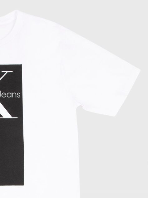 Polera Niño Square Blanco Calvin Klein-3