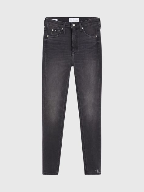 Jeans High Rise Super Skinny Ankle Negro-4