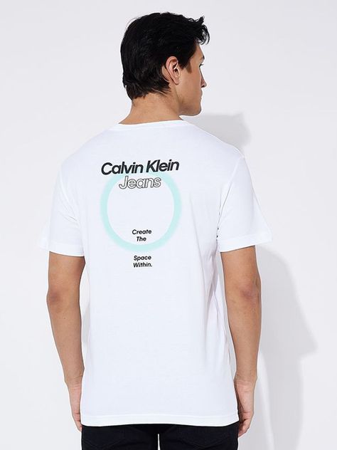 Polera Eclips Graphic Blanco Calvin Klein-2