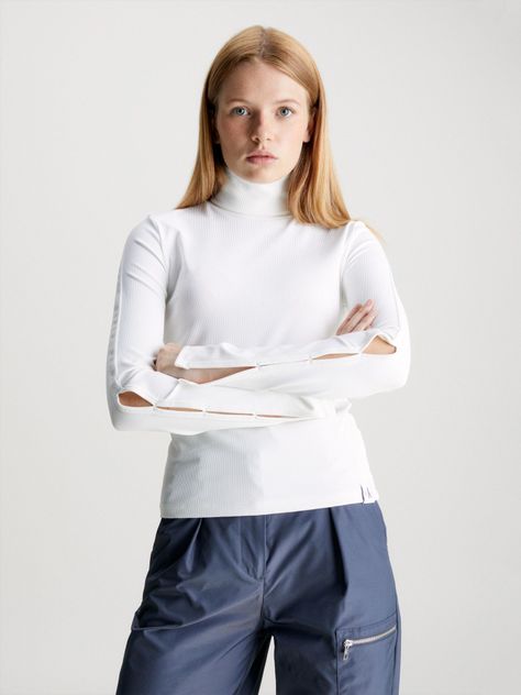 Polera Ls Tab Split Blanco-0