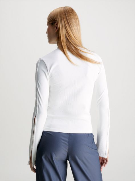 Polera Ls Tab Split Blanco-2