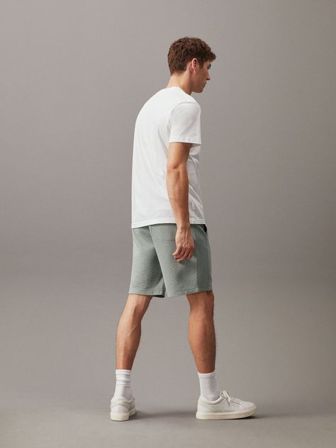 Short City Grid Gris Calvin Klein-1