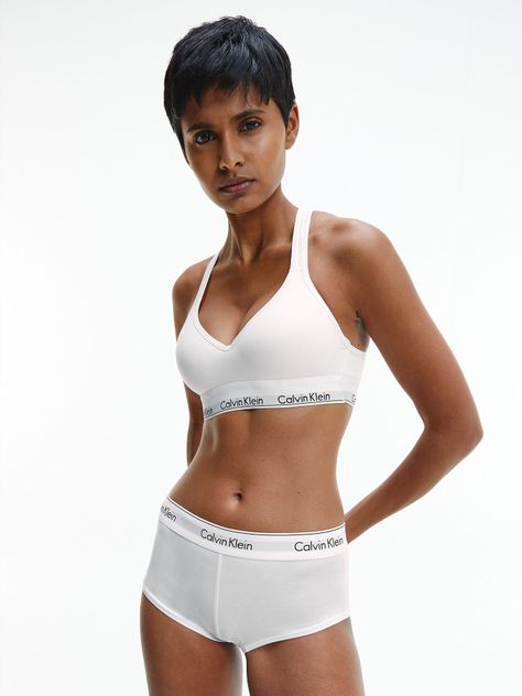 Corpiño de algodón Blanco Calvin Klein-1