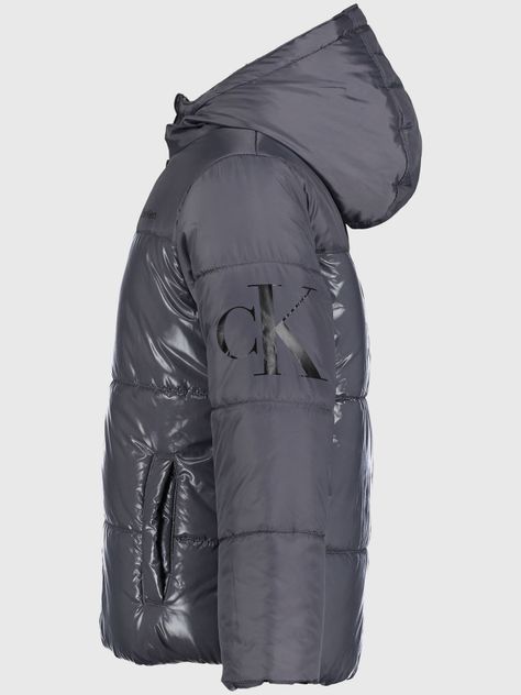 Parka Niño Shiny Blocked Gris 080 Calvin Klein-2