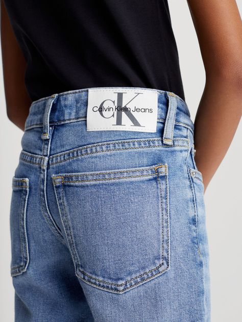 Jeans Niña Mid Rise Straight Azul Calvin Klein-3