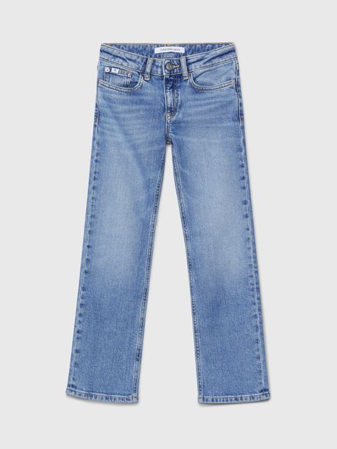 Jeans Niña Mid Rise Straight Azul Calvin Klein-4