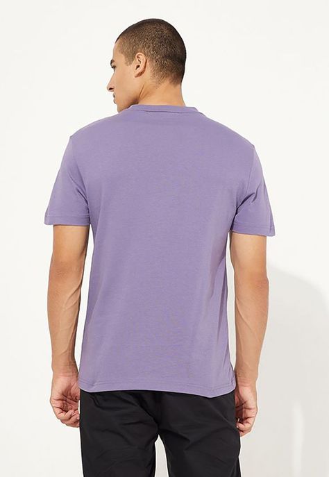 Polera Gloss Stencil Logo  Morado Calvin Klein-2