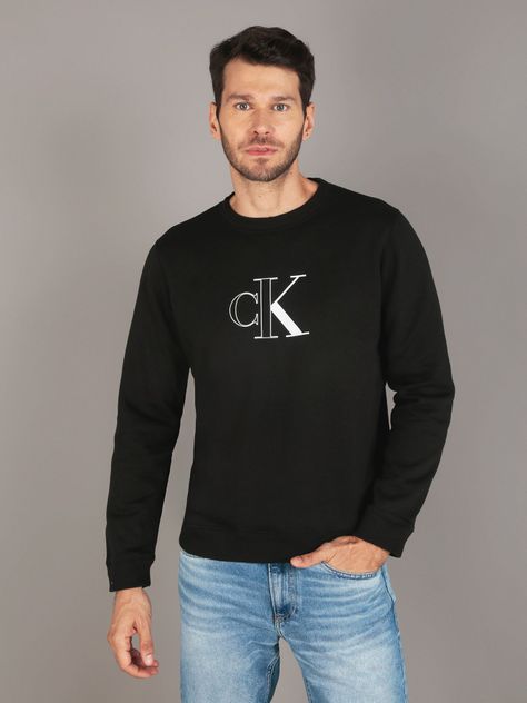 Polerón Outline Monologo Negro Calvin Klein-0