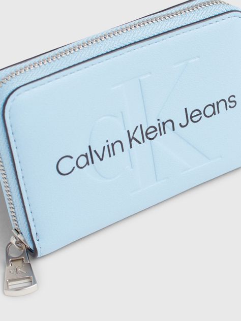 Billetera Sculpted Mono Azul Calvin Klein-3
