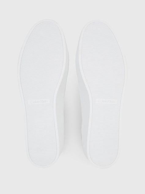 Zapatilla de Cuero Flatform Lace Up Blanco Calvin Klein-3
