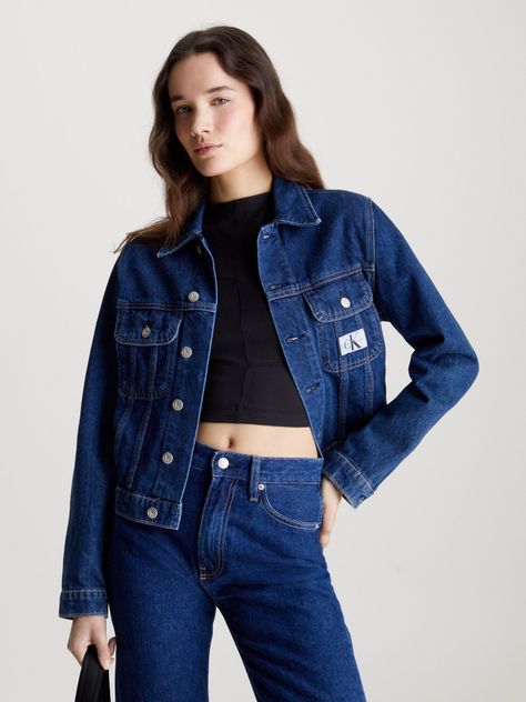 Chaqueta Denim Mujer 90S Azul Calvin Klein-0