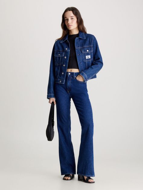 Chaqueta Denim Mujer 90S Azul Calvin Klein-1