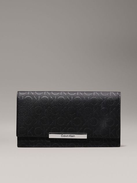 Billetera CK Linear Large Negro Calvin Klein-0