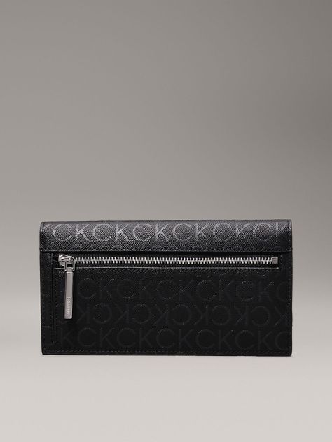 Billetera CK Linear Large Negro Calvin Klein-1
