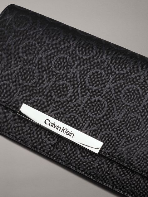 Billetera CK Linear Large Negro Calvin Klein-3