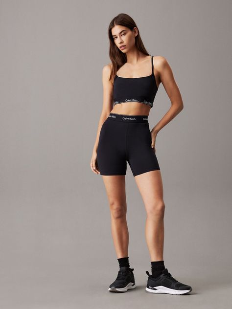 Short Biker Modern Sport Negro Calvin Klein-1
