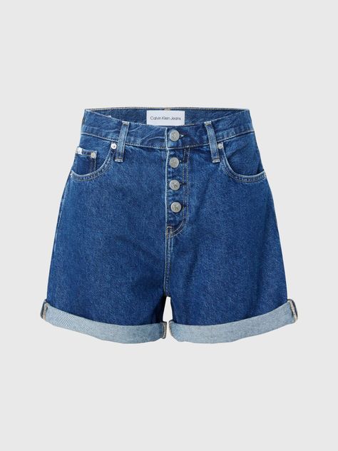 Short Mom Azul Calvin Klein-4