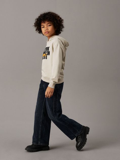 Polerón Niño City Scene Graphic Beige Calvin Klein-1