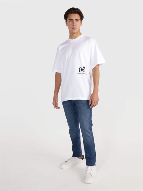 Polera Connected Layer Blanco YAF Calvin Klein-1