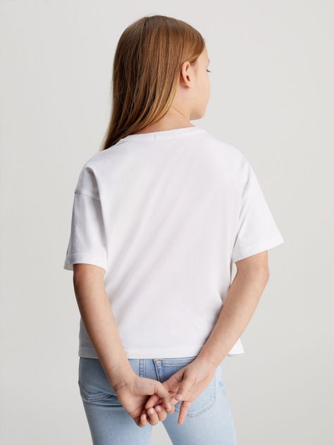 Polera Niña Serenity Monogram Blanco Calvin Klein-2