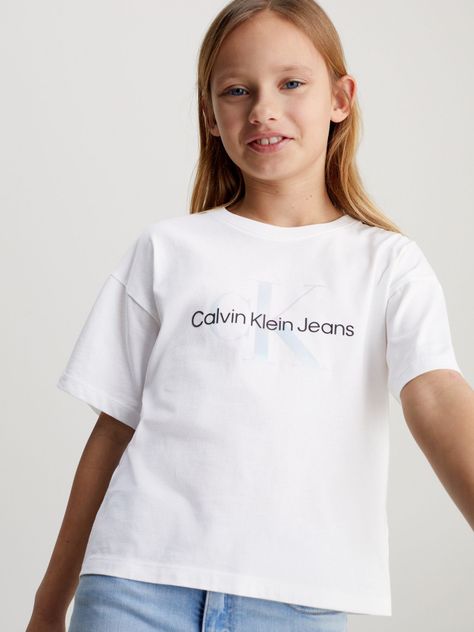 Polera Niña Serenity Monogram Blanco Calvin Klein-3