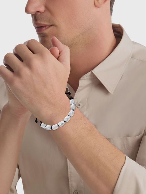 Pulsera Shape Beaded Plateado Calvin Klein-2